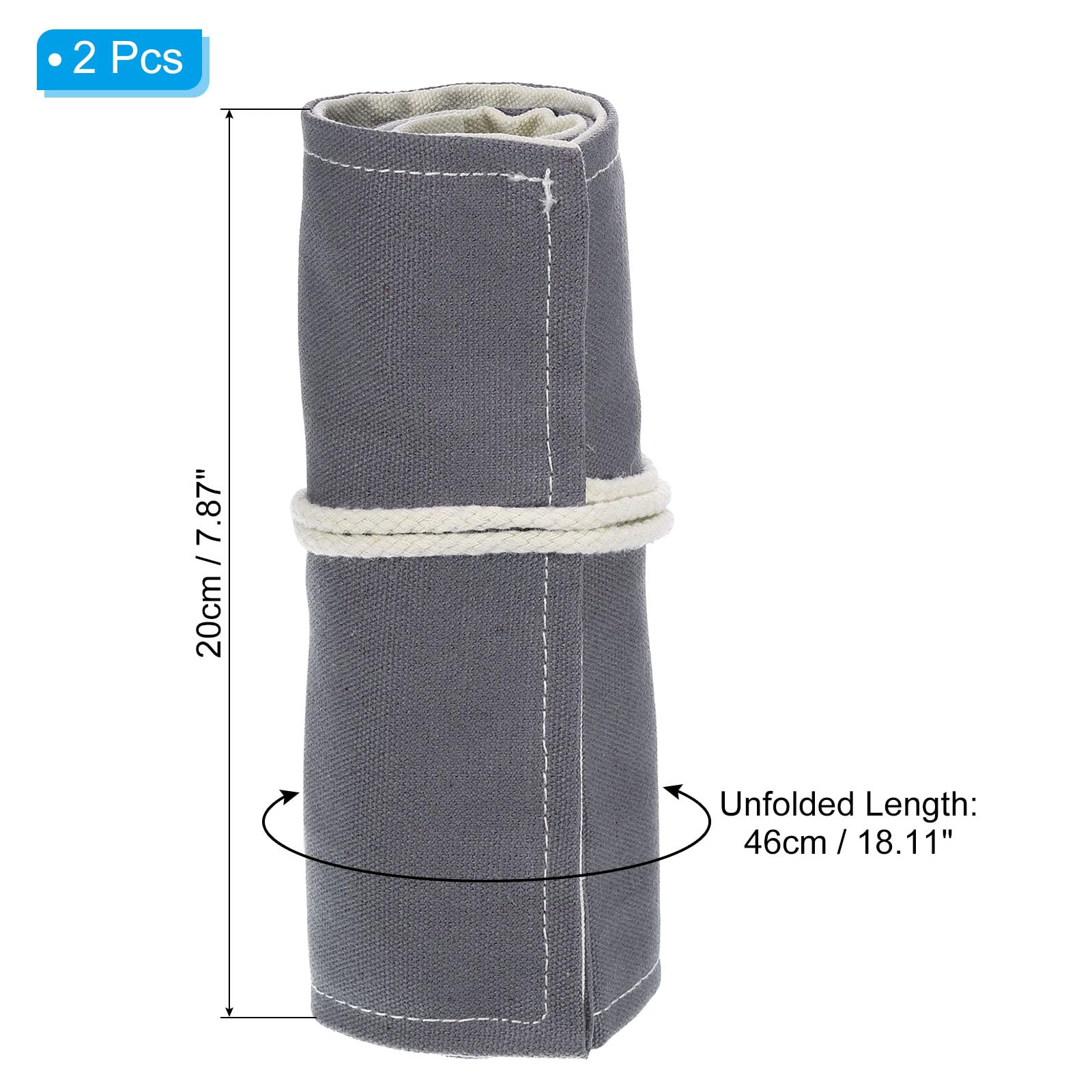 PATIKIL Handmade 36 Slots Roll Up Pencil Case - Image 2