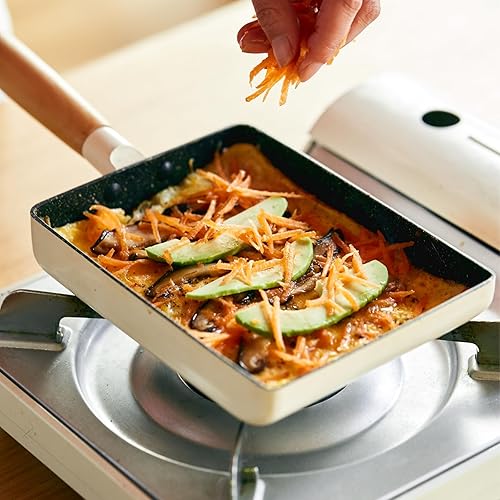 Miniatura 6 de ROCKURWOK - Sartén rectangular anti adherente para omelet japonés o tamagoyaki, tamaño pequeño