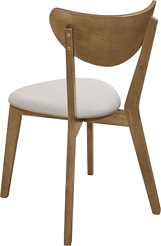 Miniatura 8 de Silla Bentwood para comedor con cojín y asiento tapizados, diseño escandinavo moderno de mediado de siglo, por Coaster Home Furnishings, (juego de 2)