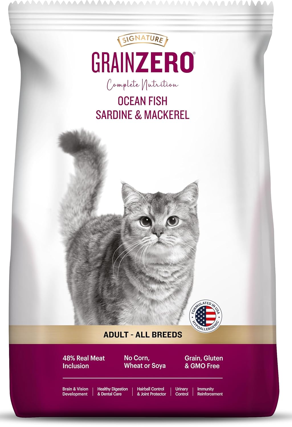 Grain Zero Adult Dry Cat Food 20kg | Ocean Fish, Sardine & Mackerel | 48% Fresh Fish Inclusion, No Grain Formula, Gluten-F... - Review, Price and Buying Guide