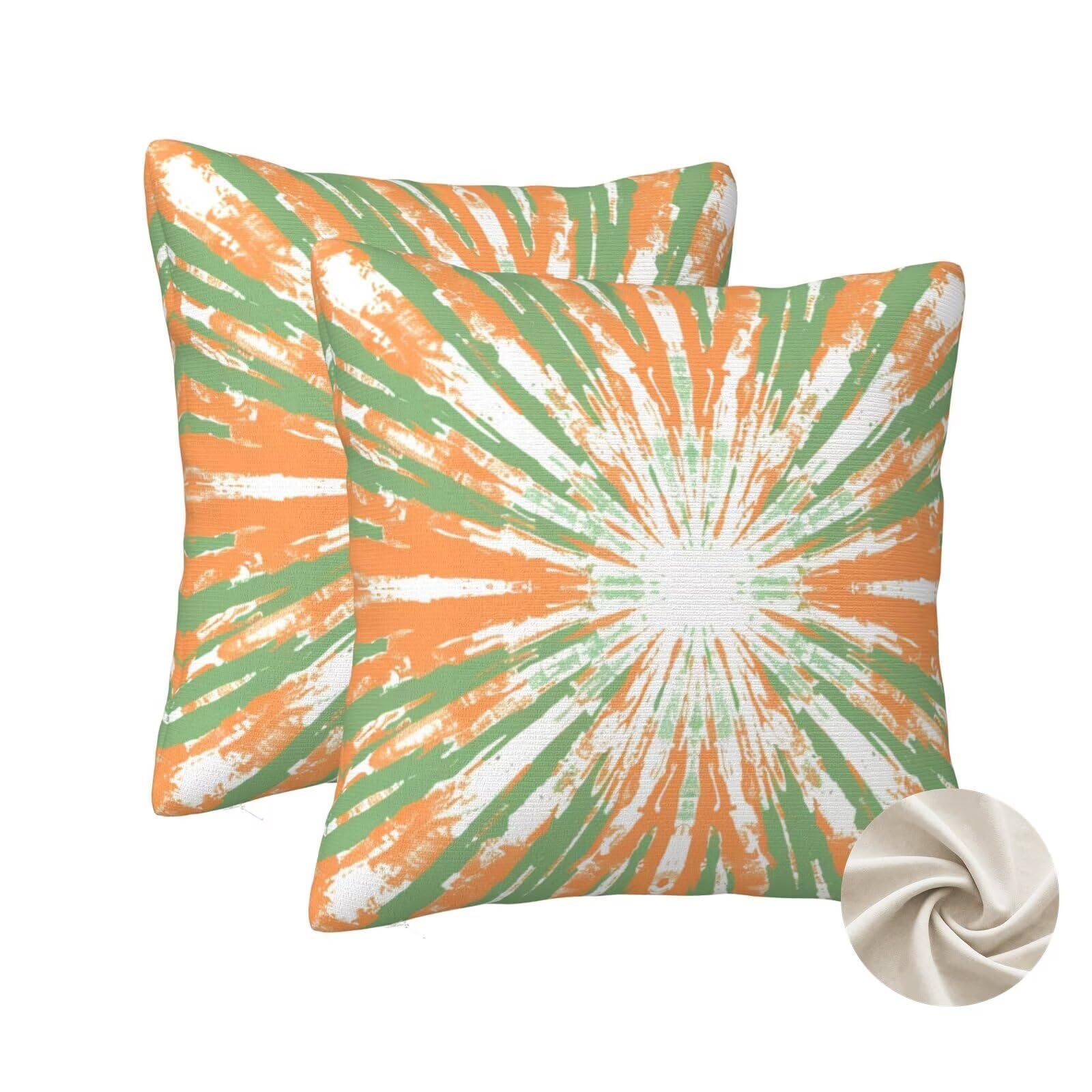 Housses de coussin 60x60 cm lot de 2 style art abstrait pour canapé