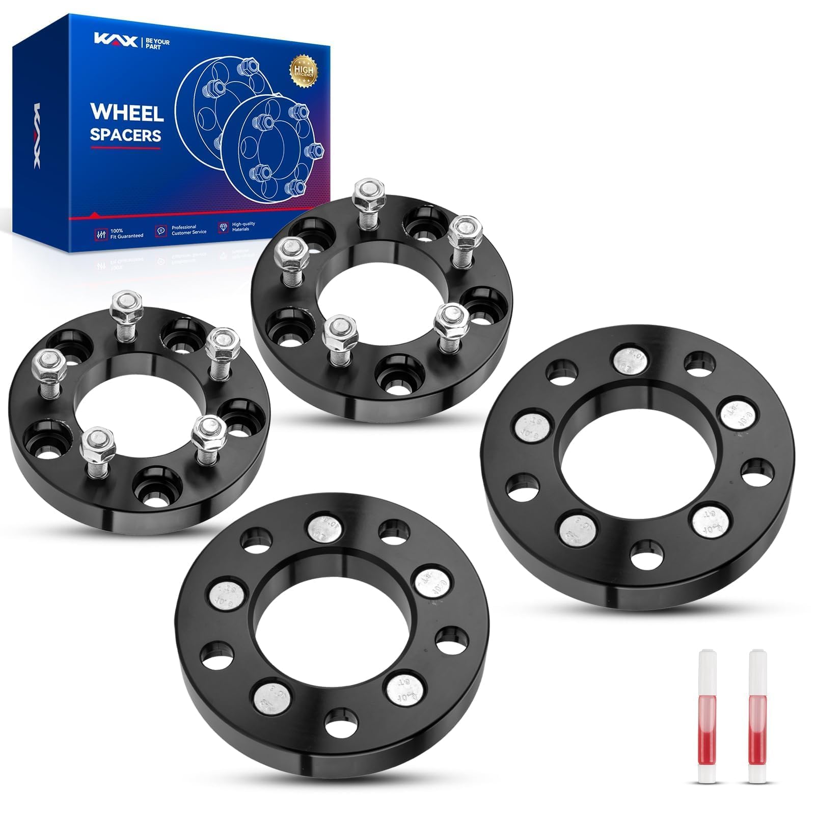 KAX 4PCS 1' Wheel Adapters (M12x1.5)