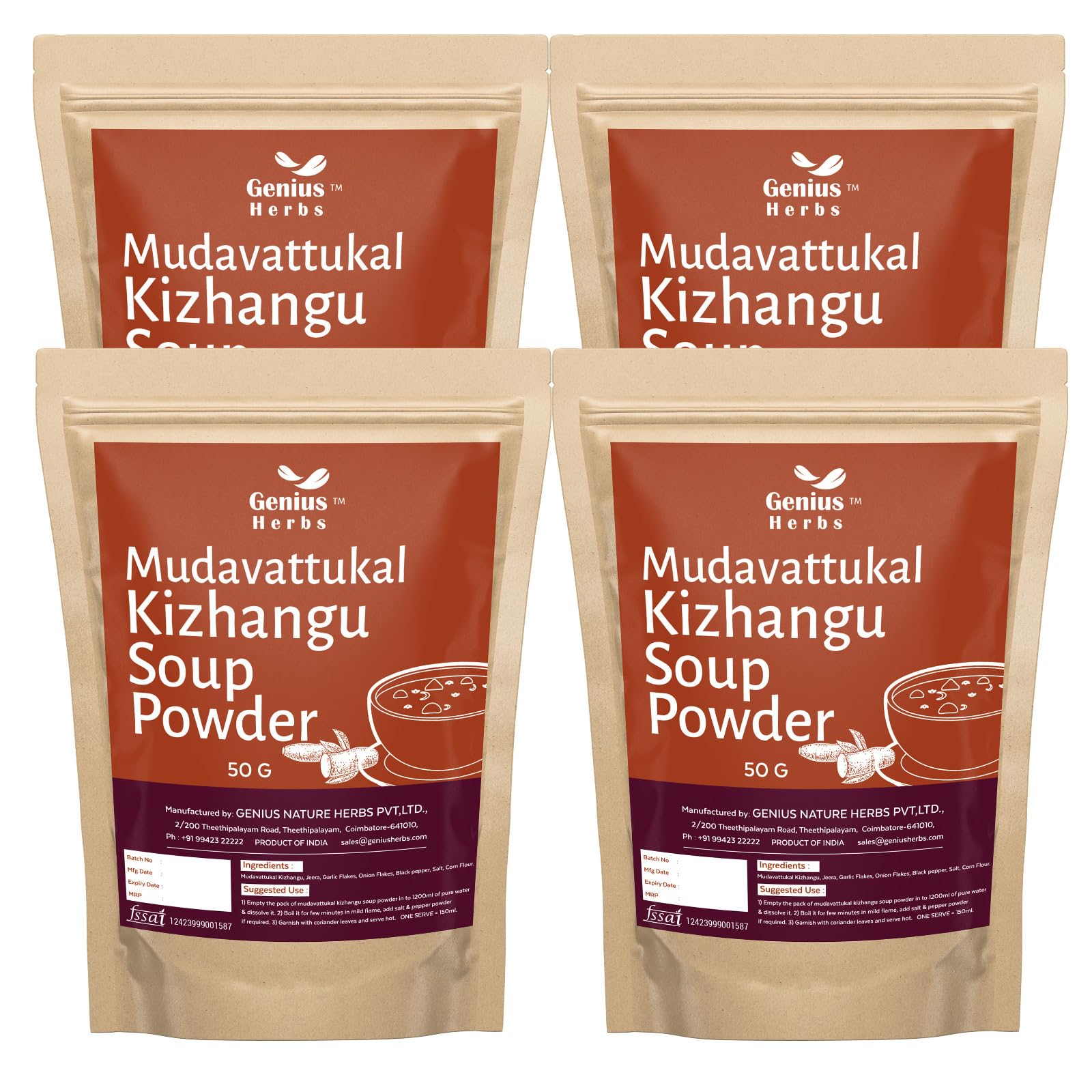 Mudavattukkal Kizhangu Soup powder | Veg Goat Leg Soup powder | Soup Pre Mix Powder - 50g for Healthy Joints, Strenthen Bones Pack of 4 (B0CM45GTKS) Amazon Price History, Amazon Price Tracker