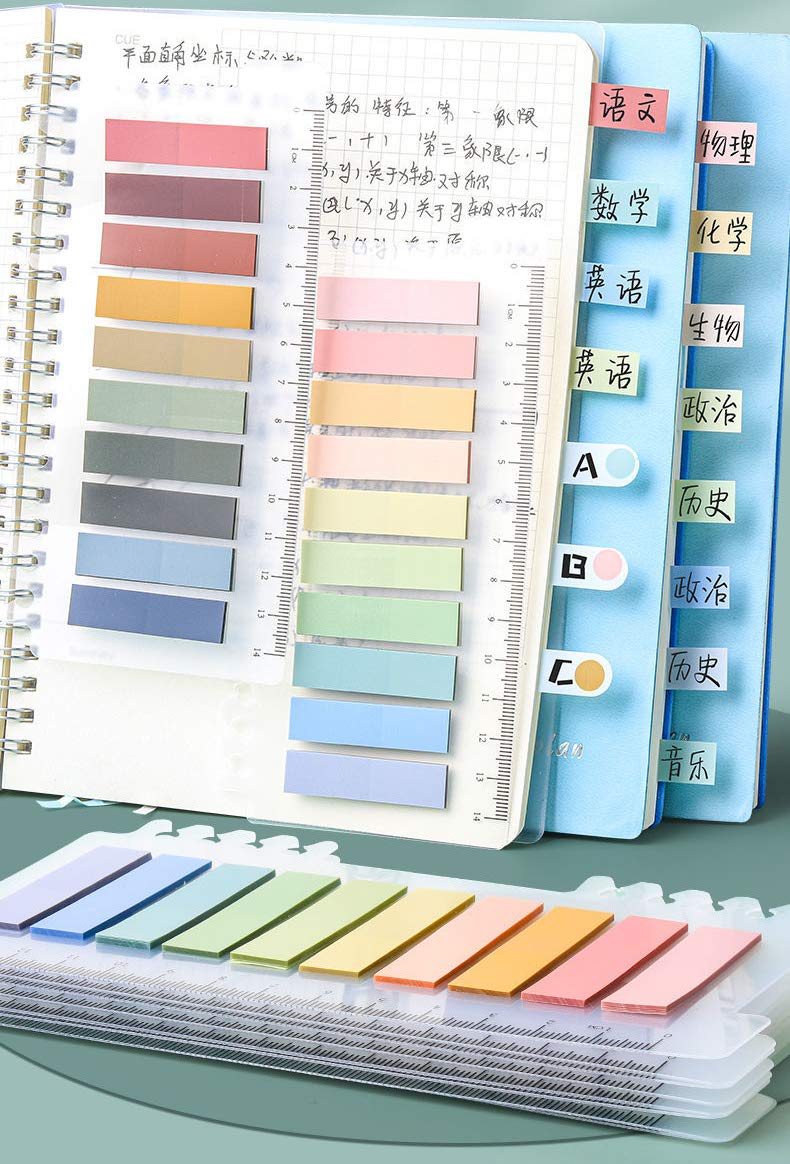 Amazon.co.jp: Yuusenn 付箋 強粘着 かわいい 蛍光 10色 600枚