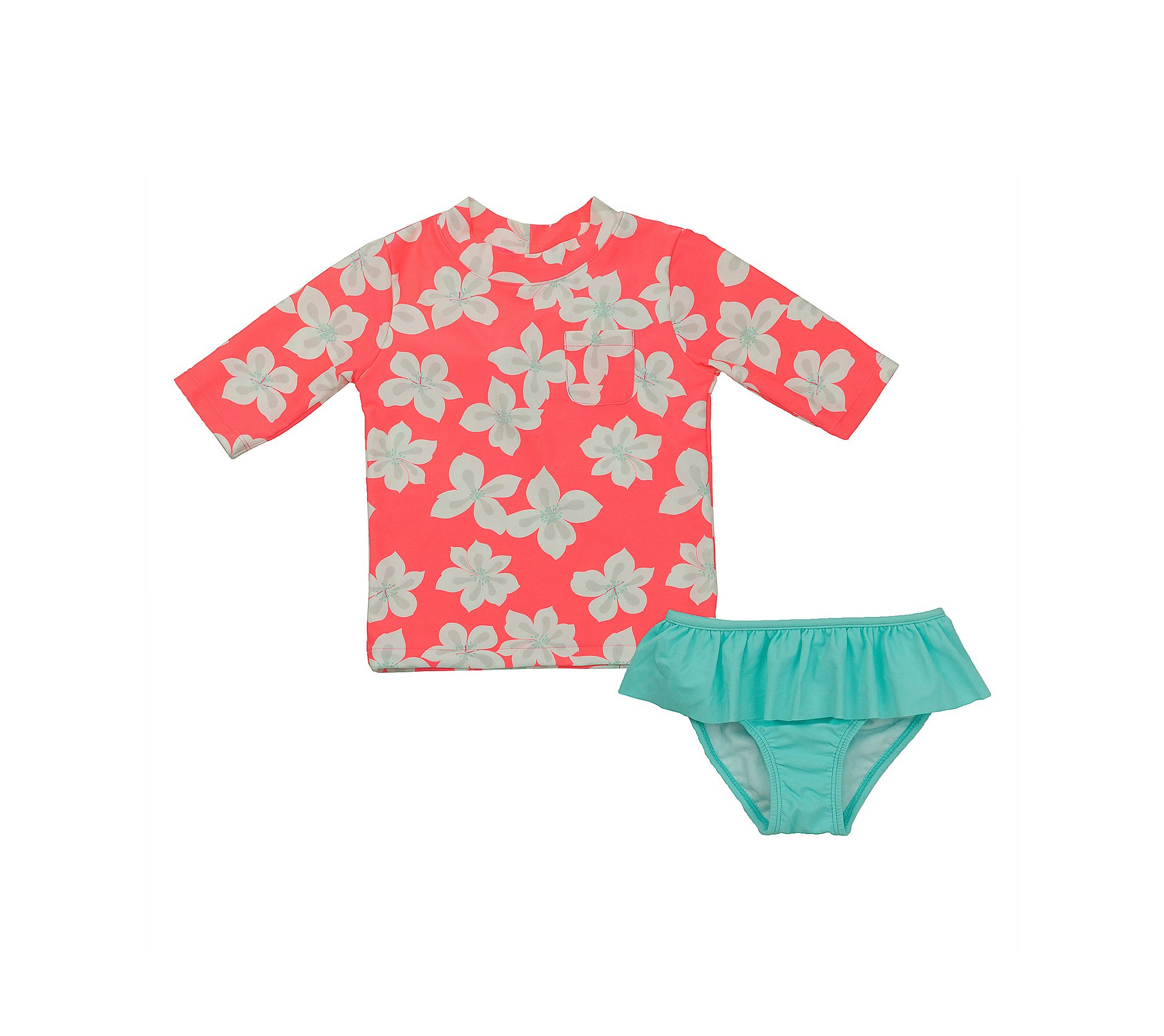 Carter's Baby Girls' 2-Piece Hibiscus Rashguard Set 24 Months