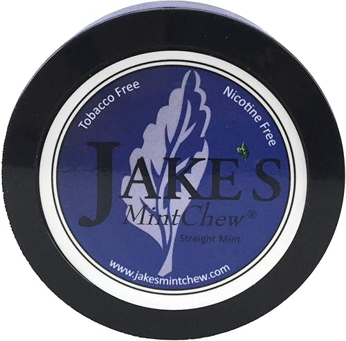 Miniatura 1 de Jake's Mint Chew - Menta recta - Paquete de 10 - Sin tabaco ni nicotina