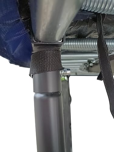 Miniatura 4 de Evedy Trampolín para adultos, trampolín de 16 pies con aro de baloncesto, trampolín de rebote al aire libre para niños, con cierre de seguridad para