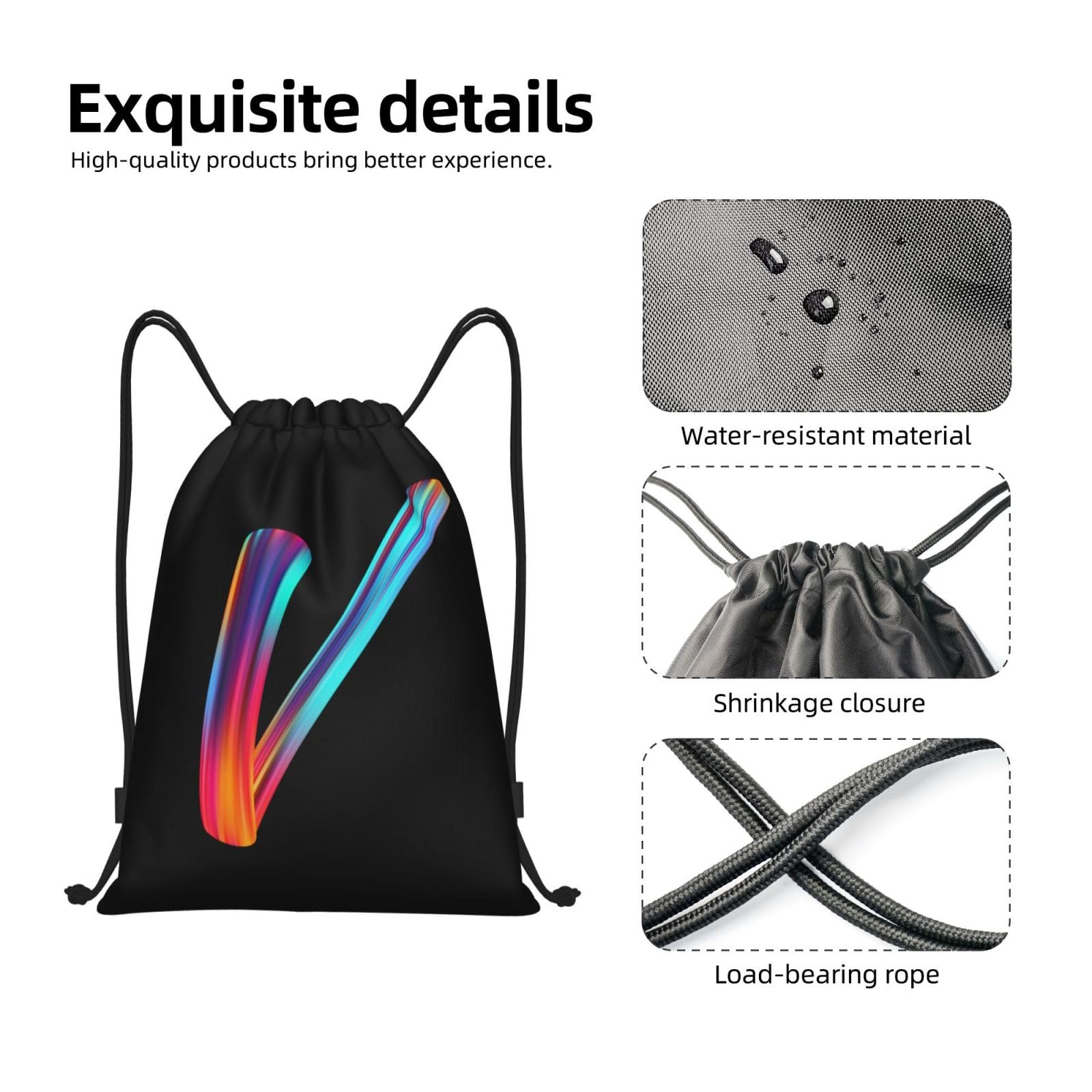 Mochila deportiva con cordón para gimnasio para mujeres y hombres