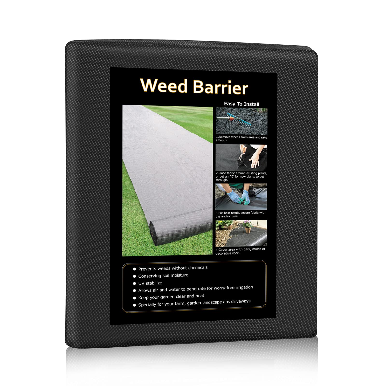 Buy Keeswin 31.5in x 50ft Heavy Duty Garden Weed Barrier, Garden