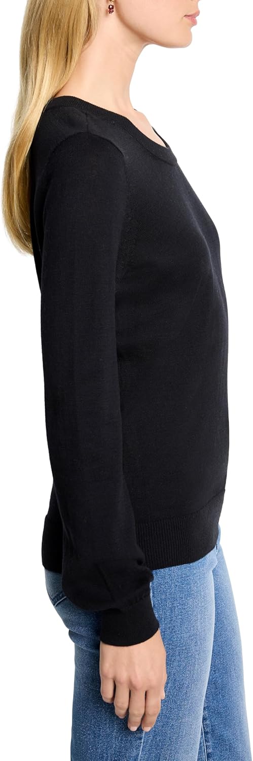 NIC+Zoe Womens Pure Cotton Crew Neck Sweater - Image 3