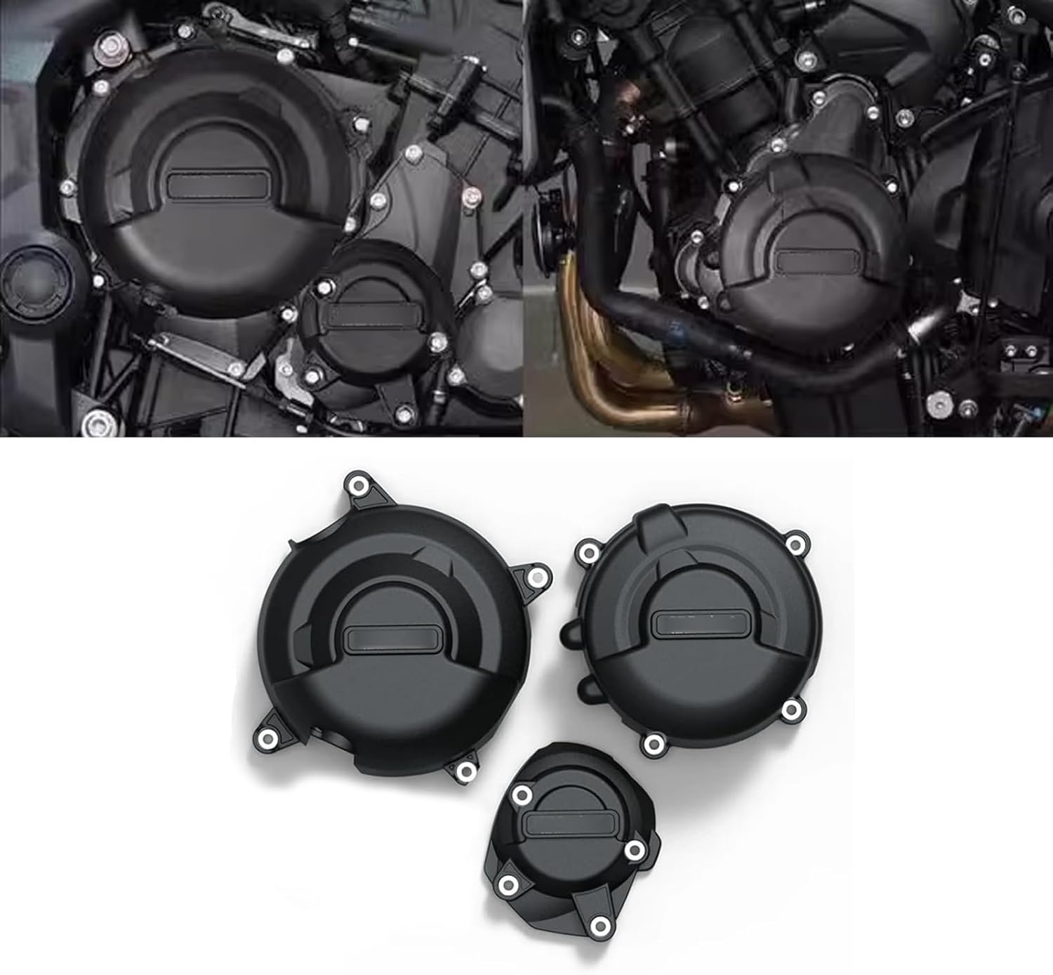 Day.Tona 660 2024 2025 Engine Protection Cover Motorcycle Engine Guard Black Front