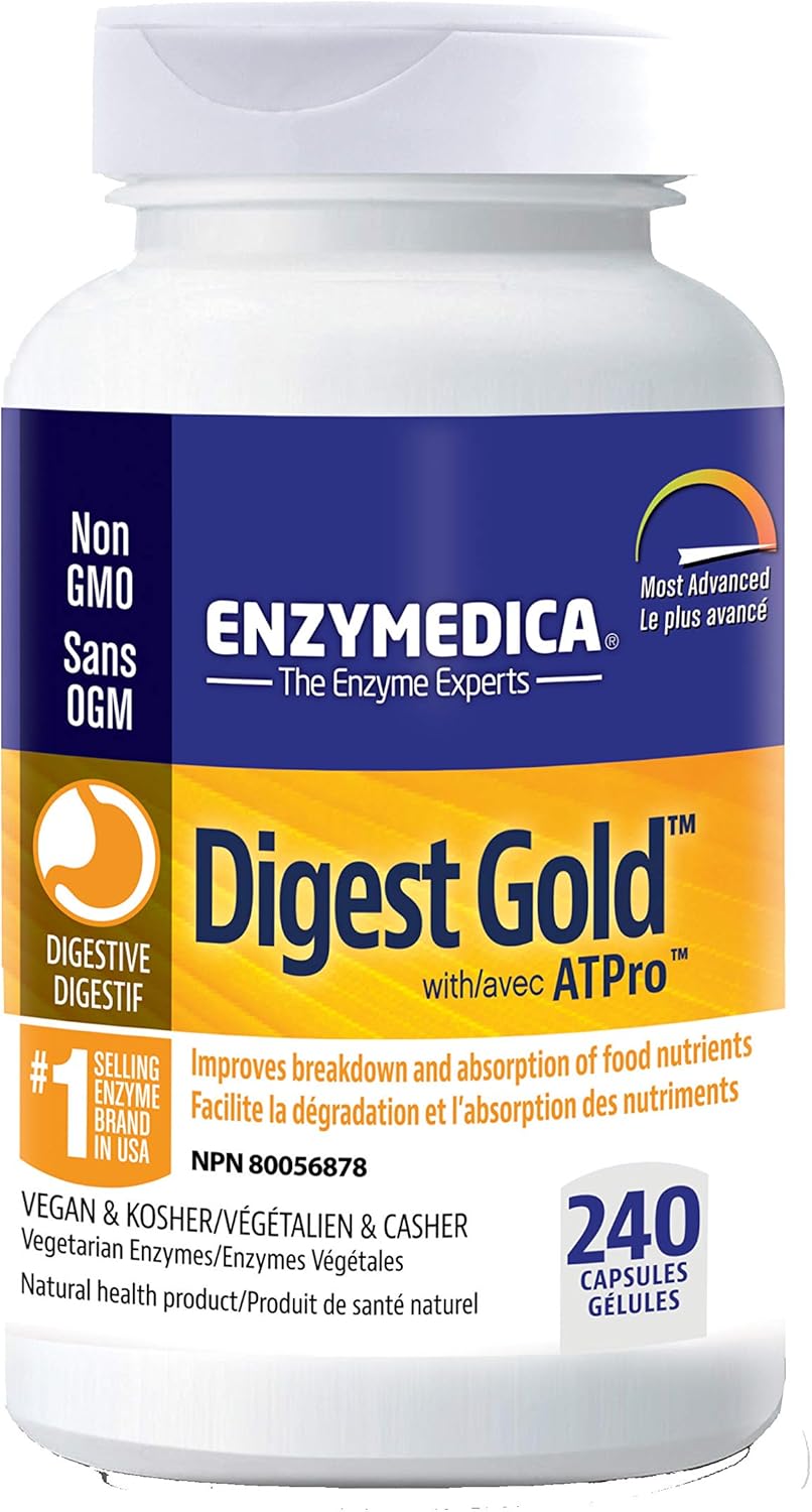 Enzymedica Digest Gold with ATPro, High Potency Enzymes for Optimal