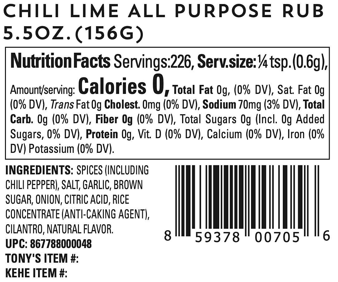 Oakland Dust Chili Lime All Purpose Rub 4.75 Oz (135g) Shaker Bottle (Pack of 2)