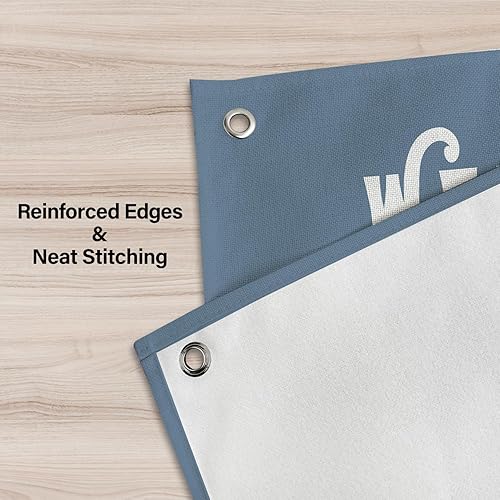 Miniatura 3 de Decoración de sala de juegos para niños, pancarta de lona de lino Welcome To The Boys Club, bandera azul para colgar en la pared para habitación de