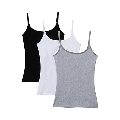 PACT Organic Cotton Shelf Bra Camisole 3 Pack Women