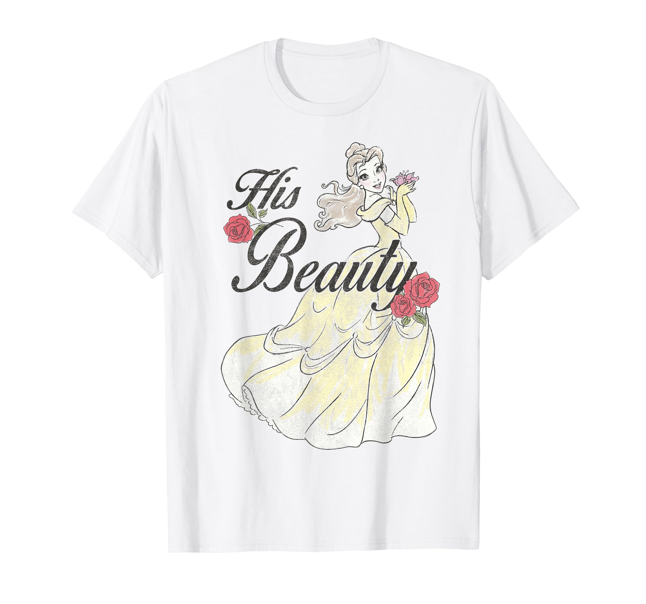 Beauty and The Beast Bridal Belle His Beauty Couples T-Shirt Small