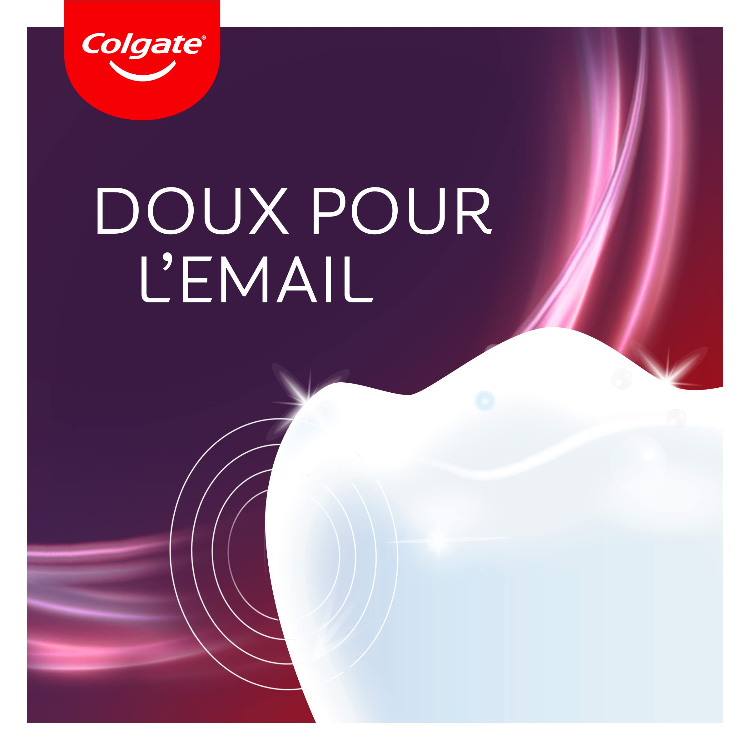 COLGATE - Kit Blanchiment Dentaire Max White à Domicile, Respecte l'Émail, Élimine Jusqu'à 20 Ans de Taches, Sérum blancheur et Lumière LED Alimentée par Smartphone