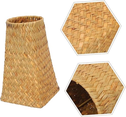 Miniatura 9 de Veemoon Florero trenzado para decoración de boda, decoración de mesa de boda, jarrón rústico para plantas, jarrón de ratán para flores, jarrón
