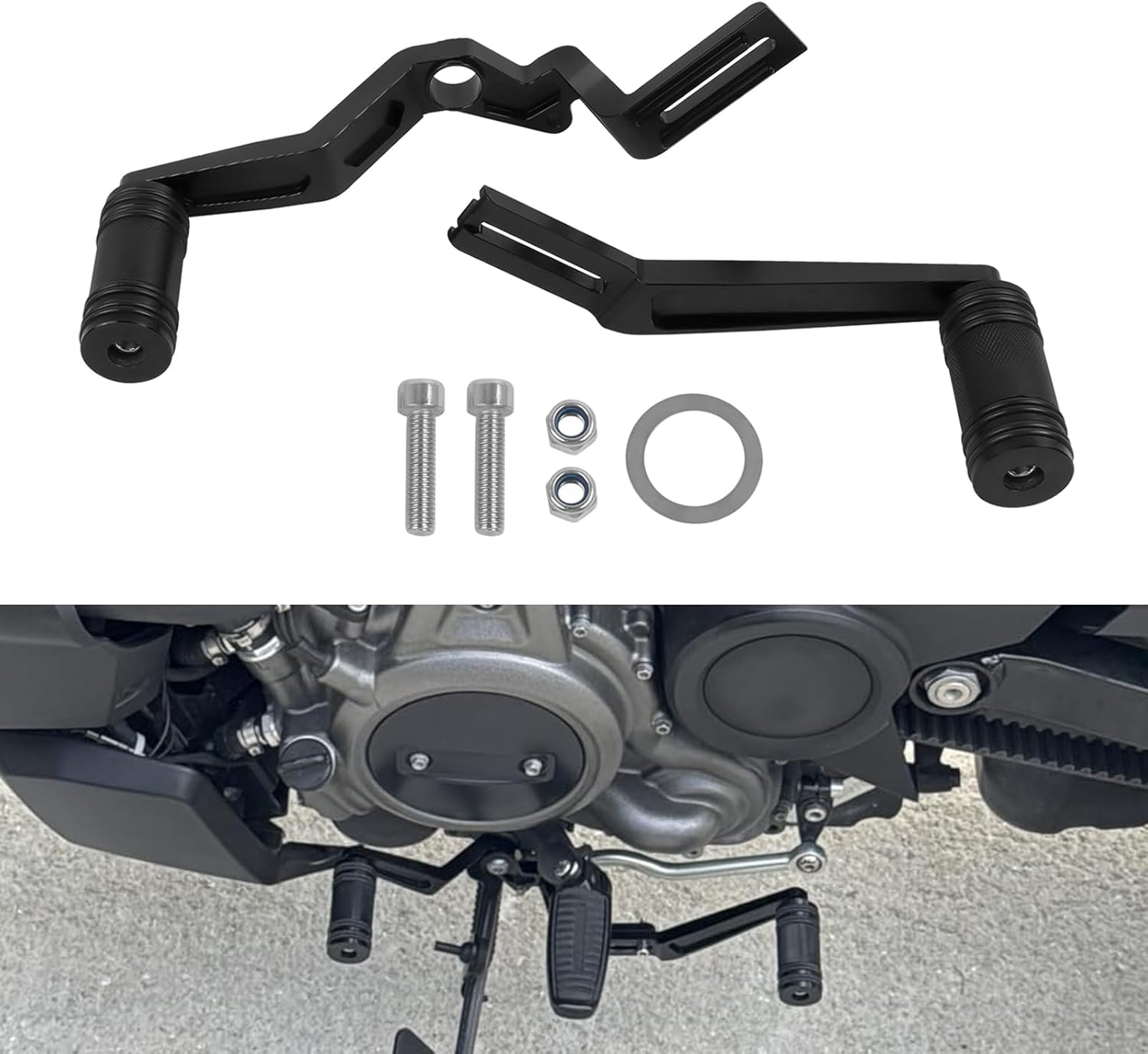 Aluminum Heel Toe Gear Shift Lever Shifter Pegs Compatible with Harley Nightster 975 RH975 Special 2022 2023 2024 2025 Gear Shift Lever Pedal Motorcycle Accessories