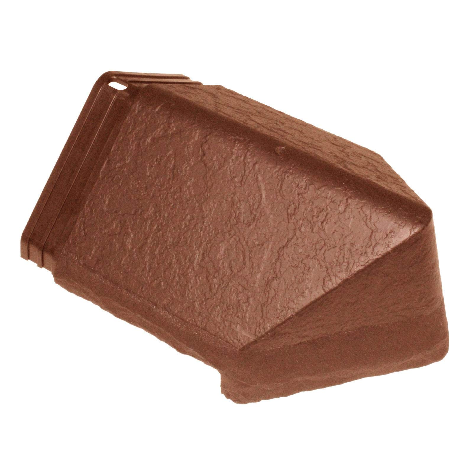 Envirotile Terracotta Enviro Tile Roof Hip End Cap Slate Lightweight Synthetic Plastic Roofing