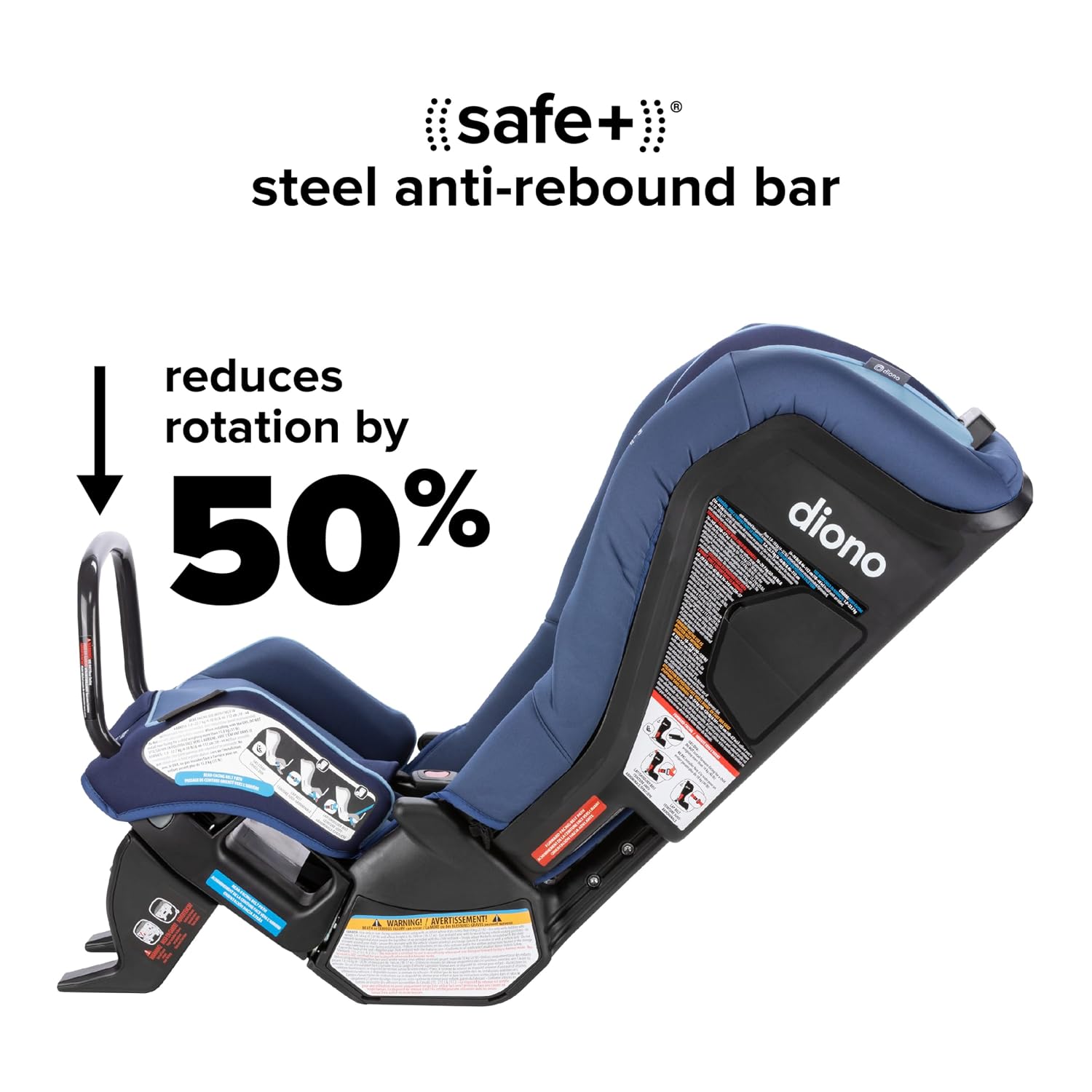Forward-facing car seat configuration with harness