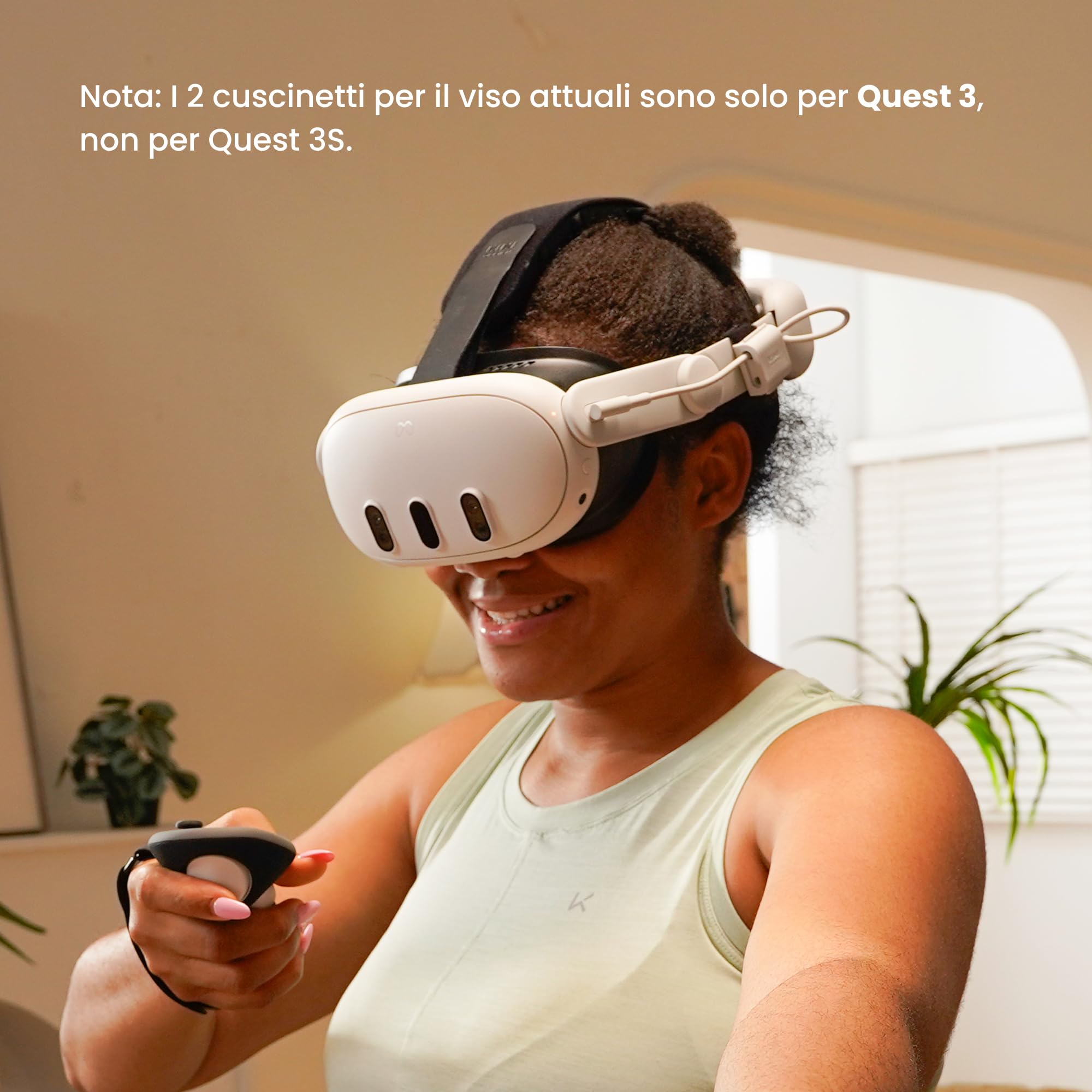 KIWI design V3 Interfaccia Facciale, Pad Facciale Compatibile con gli Accessori Meta Quest 3, NON per Quest 3S