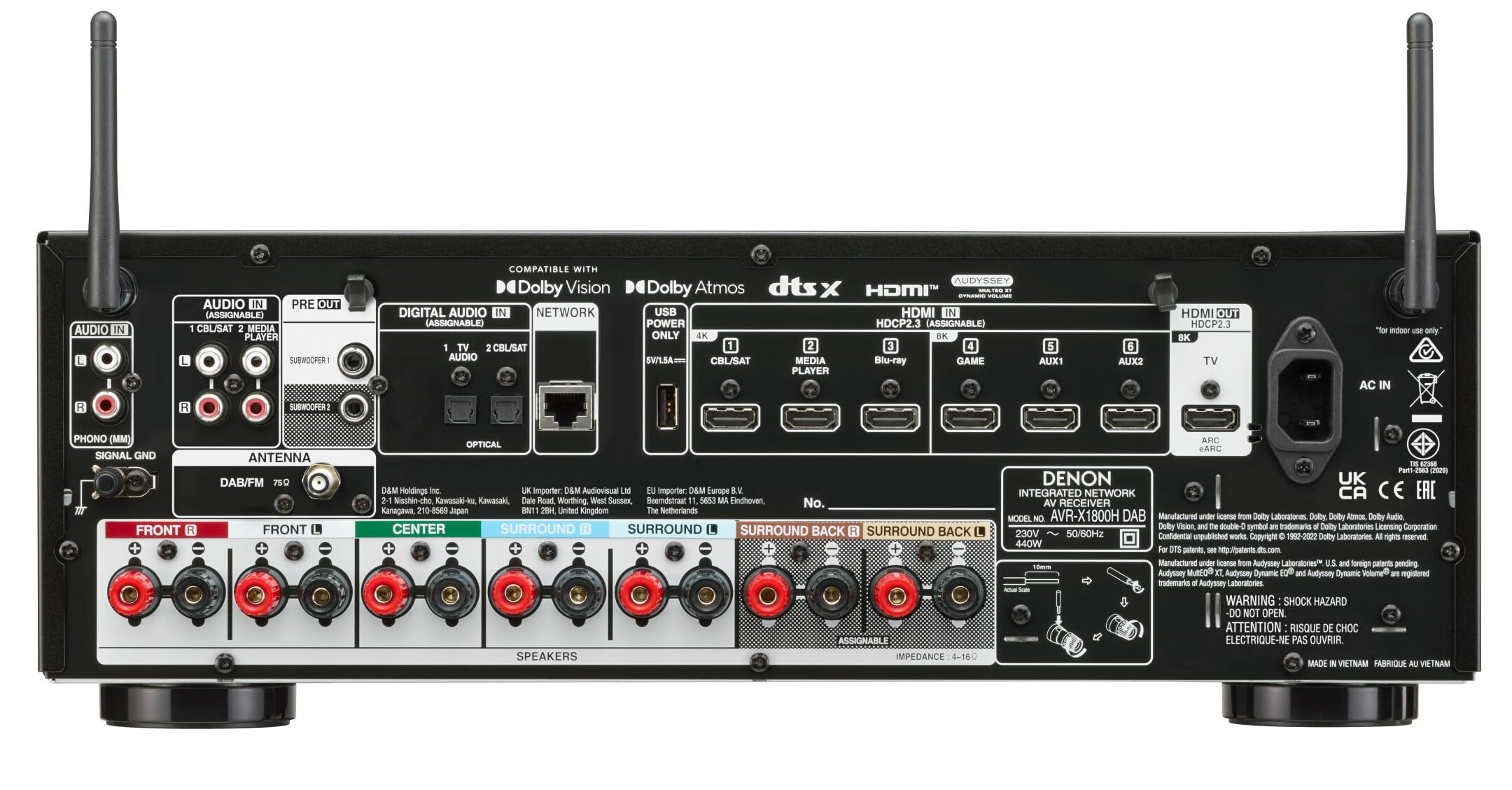Denon Odbiornik Audio, Czarny