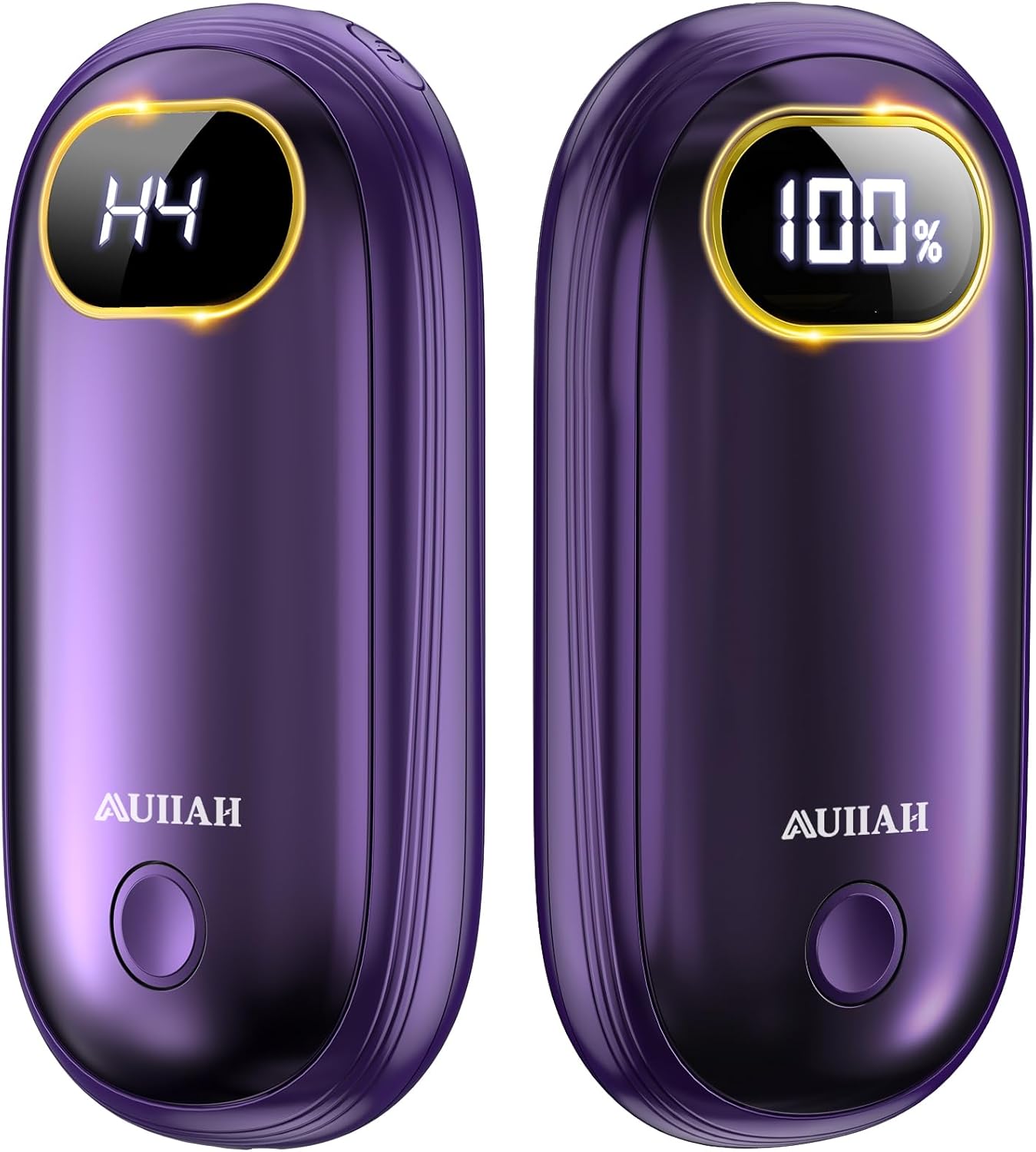 Hand Warmers Rechargeable - Electric Hand Warmers 2 Pack with Dual-Sided Heating for 15Hrs Warmth, LED Display & Flashlight, Hunting Essentials, Gifts for Christmas Man Women Raynauds Golf