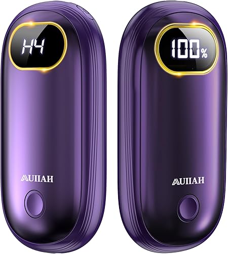 Miniatura 75 de Calentadores de manos recargables – Calentadores de pies eléctricos paquete de 2 unidades de hasta 127.4 ℉ con 15 horas de calor, pantalla LED