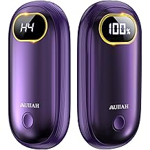 Hand Warmers Rechargeable - Electric Hand Warmers 2 Pack with Dual-Sided Heating for 15Hrs Warmth, LED Display &amp; Flashlight, Hunting Essentials, Gifts for Christmas Man Women Raynauds Golf