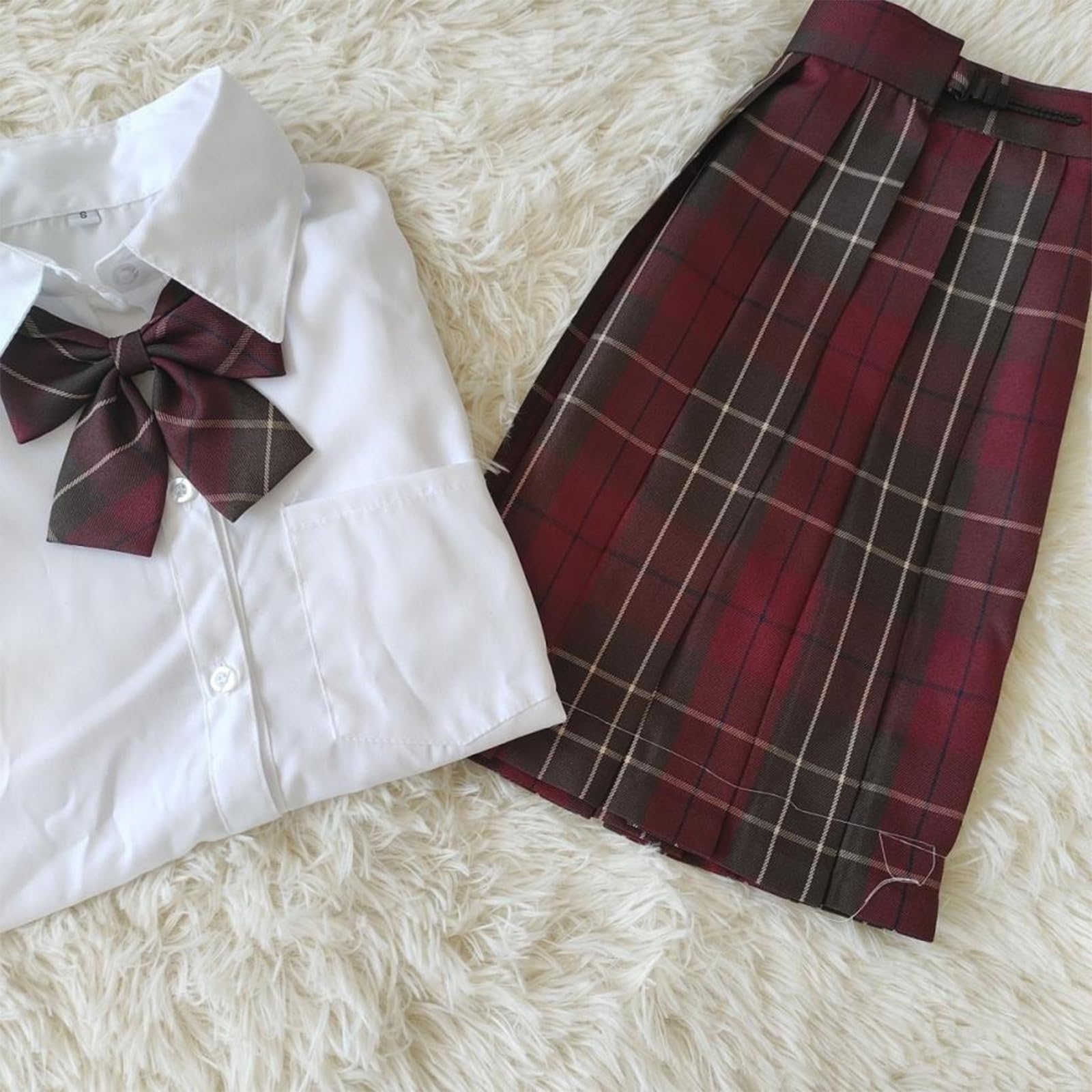 制服　本物　ブレザー スカート ブラウス リボン セット スクール JK jk0031-3.jpg