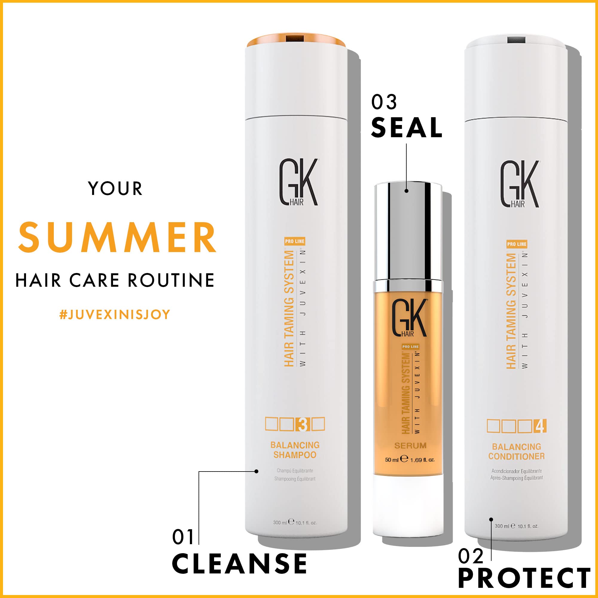 GK Hair Balancing balansujący szampon i odżywka 300 ml z olejkiem arganowym serum 50 ml
