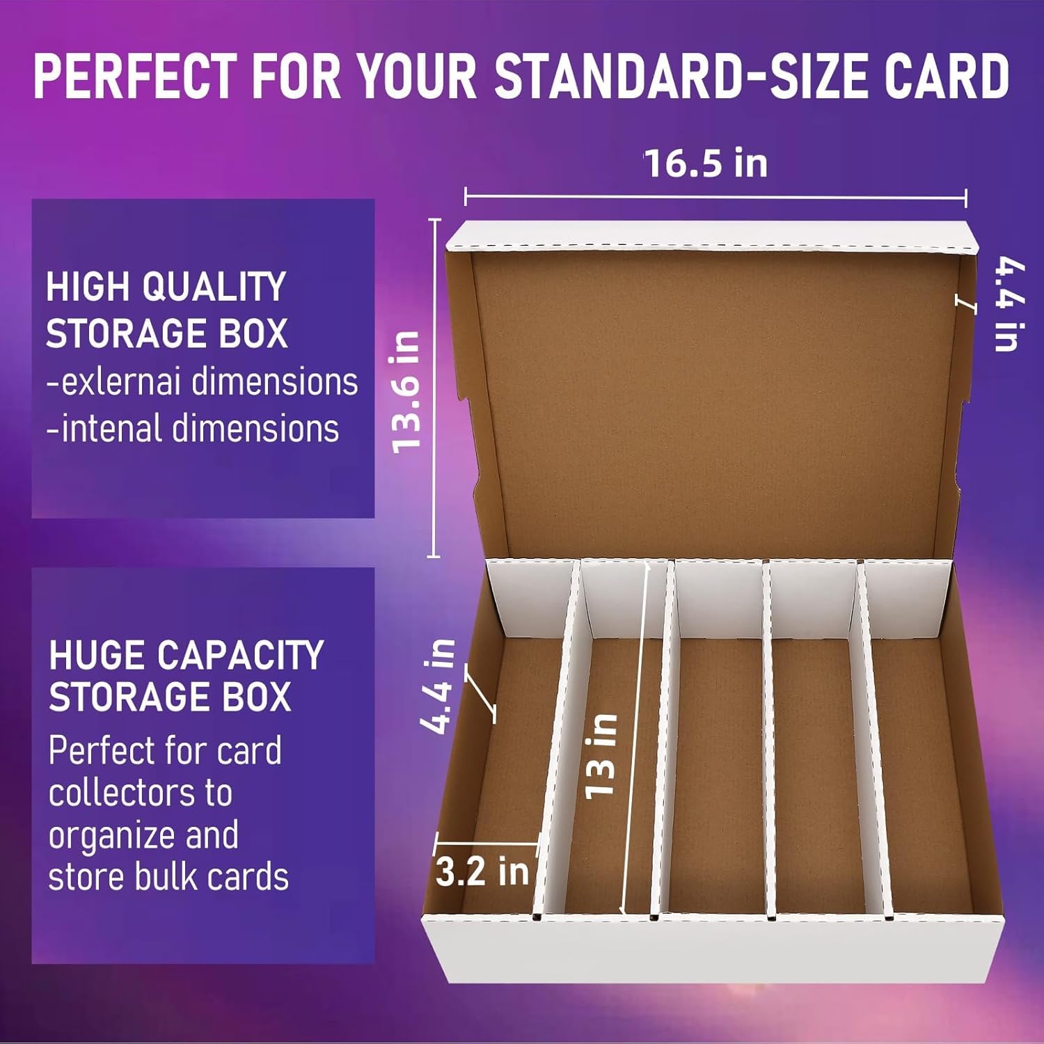 Caja de almacenamiento de tarjetas para cargadores superiores para tarjetas de 3 x 4 pulgadas, fundas coleccionables para tarjetas de intercambio, caja de almacenamiento de tarjetas para tarjetas de