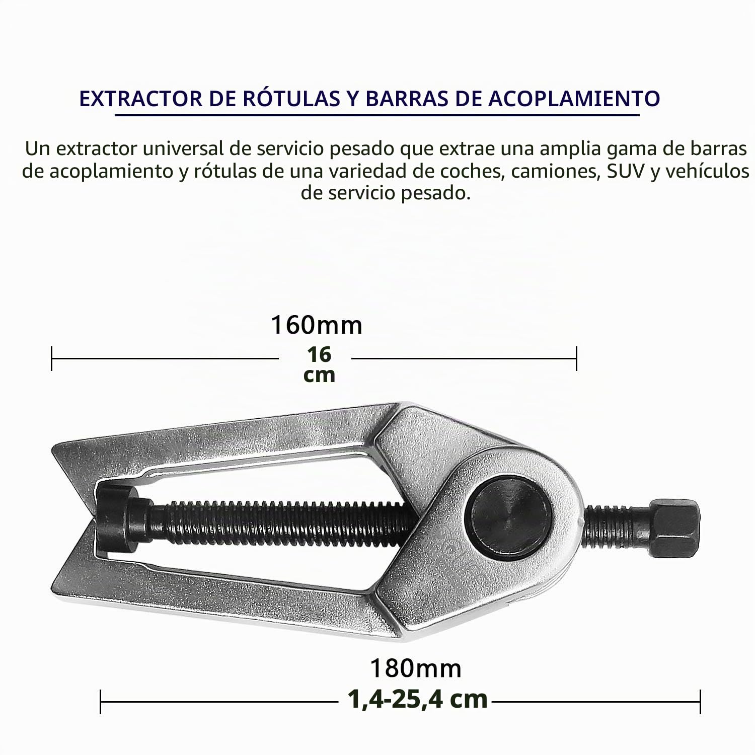CCLIFE 5 piezas juego extractor de rotulas, extractor rotulas, extractor rotula, separador rotula | Extractor de rótulas, herramienta universal para exprimir todas las rótulas en el chasis