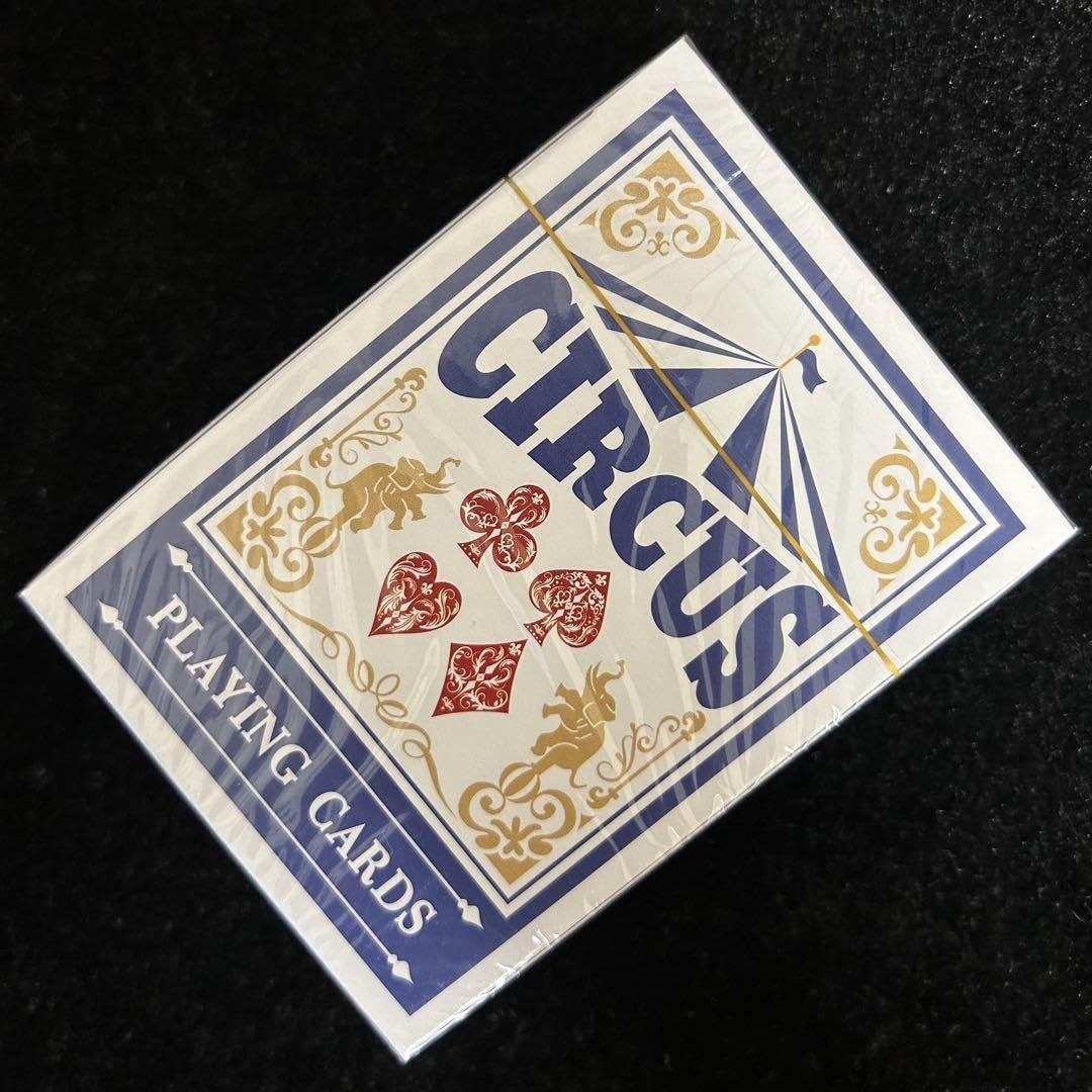 Amazon.co.jp: Circus playing cards blue 1デック トランプデック