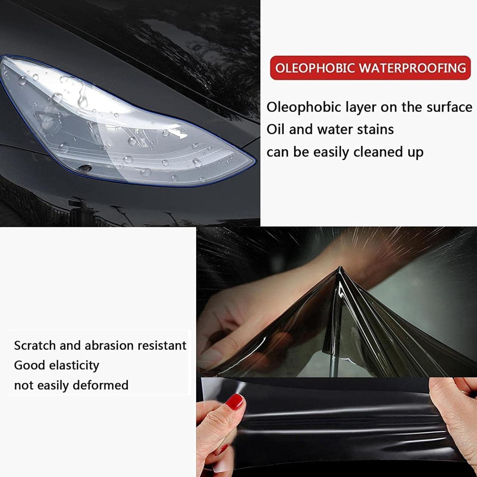 LDFVNYQ Film Protection TPU Phares BMW F39 X2 2018-2021 - Protection Invisible Anti-Rayures