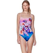 Gottex Underwire Square Neck One Piece Swimwear - Front & Back Lining, Adjustable Straps, Built-in Underwire Bra