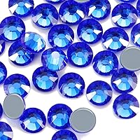 Vista 29 de Dowarm 1440 diamantes de imitación termoadhesivos para manualidades de ropa, pegamento caliente en cristales de parte trasera plana, diamantes