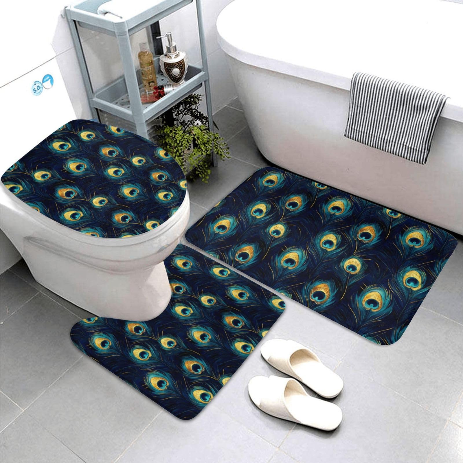 Tapis de salle de bain antidérapant pour éviter les glissades et sols mouillés