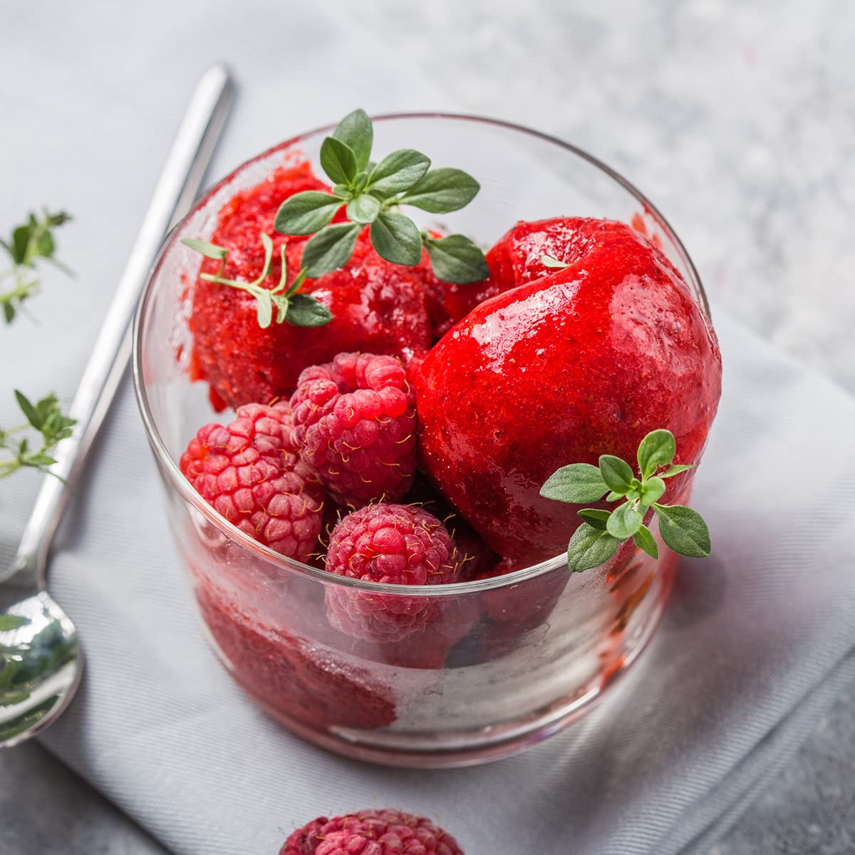 Konzept 11 – Coppette gelato in vetro 200 ml – Set di 12 ciotoline trasparenti per dessert, dolci, macedonia o finger food – Resistenti, riutilizzabili, lavabili in lavastoviglie
