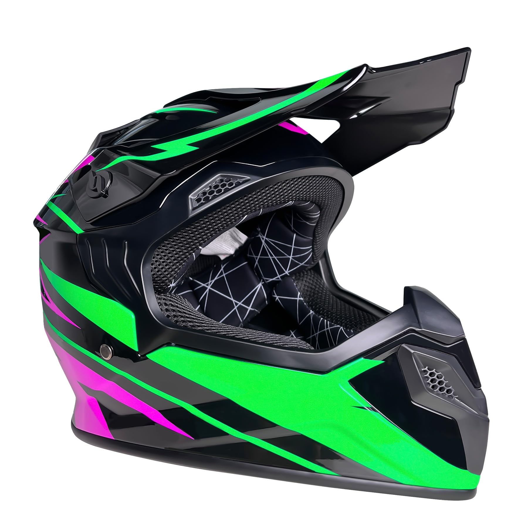 Motocross Helm Kinder, ECE22.06-Zertifizierung, Jugend Motorradhelme, Downhill Fullface MTB Integralhelm Crosshelm Helm, Für Jungen Mädchen Quad Bikes BMX Fahrrad ATV Offroad DH Helm