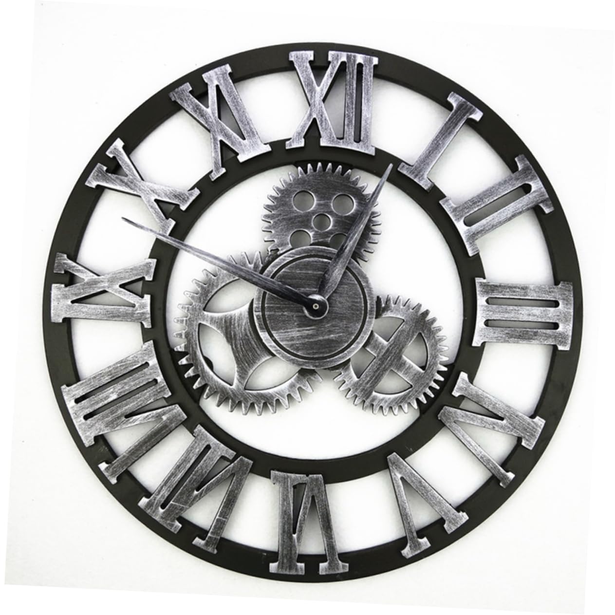 Cabilock Reloj de Pared Decorativo de Estilo Industrial Reloj de Pared Creativo para Colgar Dormitorio Salon sin Batería Retro