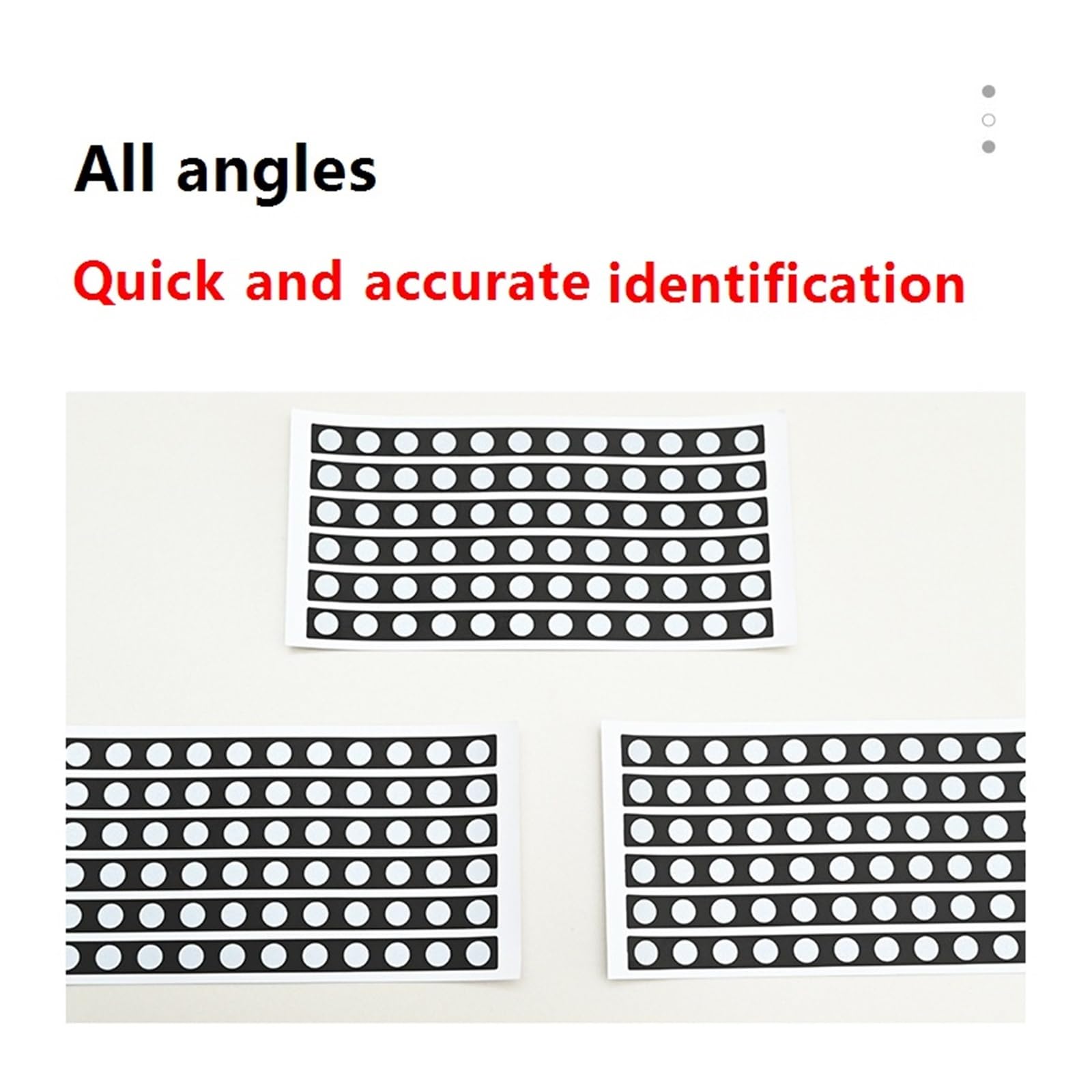 Verbrauchsmaterial For Laserscanner, Kreisförmiger Durchmesser 6 Mm, Hochreflektierende Streifenmarkierungspunkte – 20 Blatt Vielseitig Einsetzbar