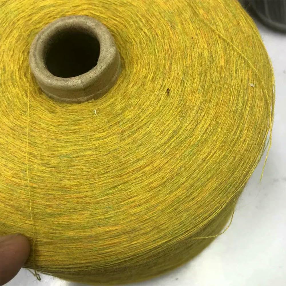 Filato di Lana 100% da 500 g, Filato Sottile Lavorato a Mano all'Uncinetto, Filato di Lana Morbida, Filato Fai da Te Fatto a Mano, Materiale per Sciarpa e Scialle, 1000 m