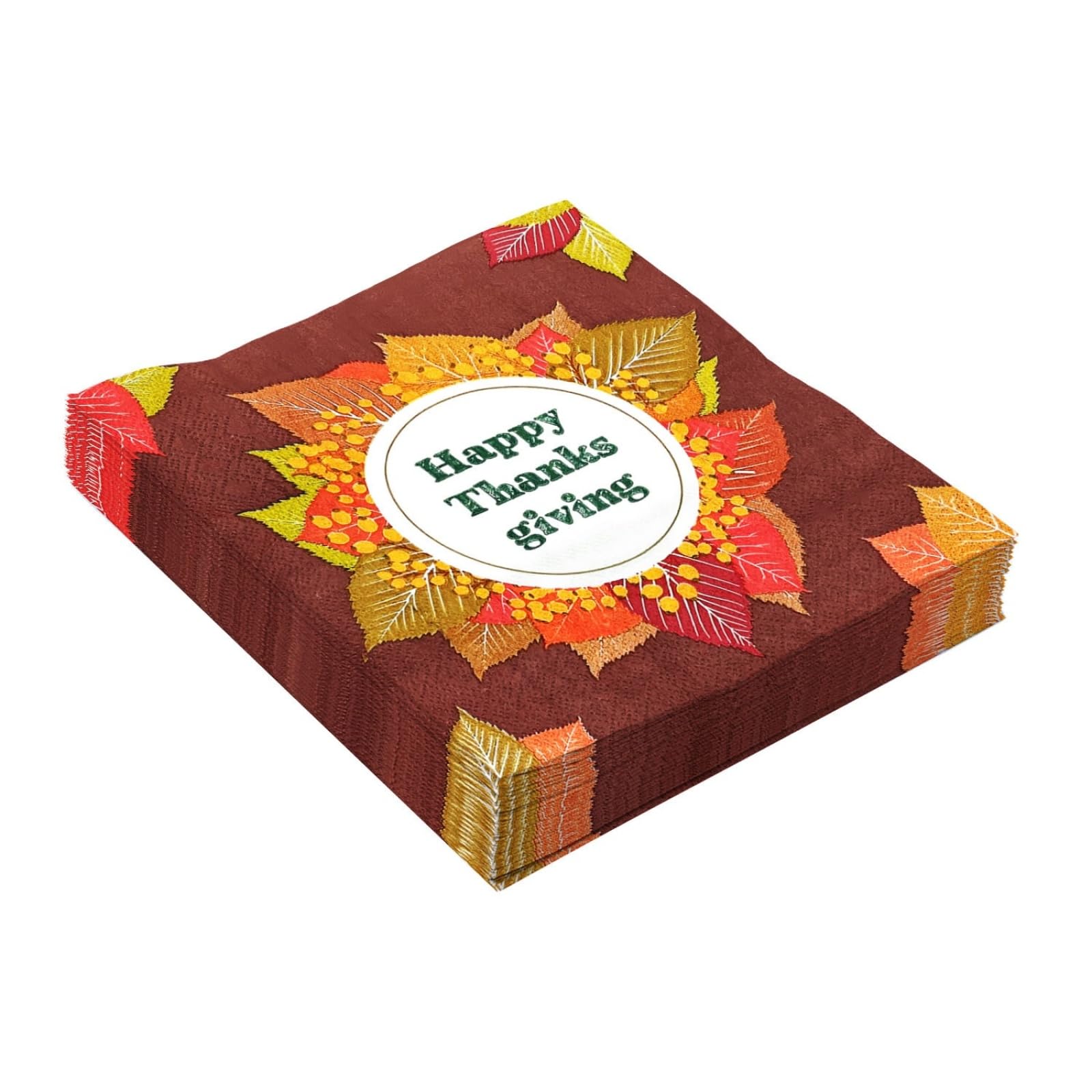 Tovaglioli di Carta Mattone Foglie Rosse Tovaglioli per Decoupage Decorati Tovaglioli Bar Compleanno Carta Lgienica Tovagliolo Decorazione Da Tavola Usa e getta Per Matrimoni Feste 30 Packs(33x33cm)