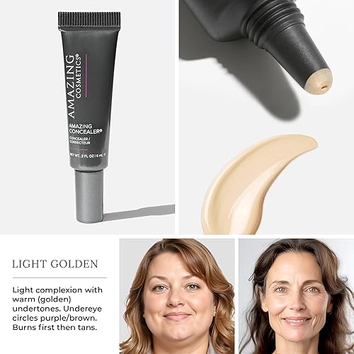 Miniatura 2 de AmazingCosmetics Corrector increíble, cobertura completa con cantidades de puntos, maquillaje corrector de larga duración para ojeras, manchas y