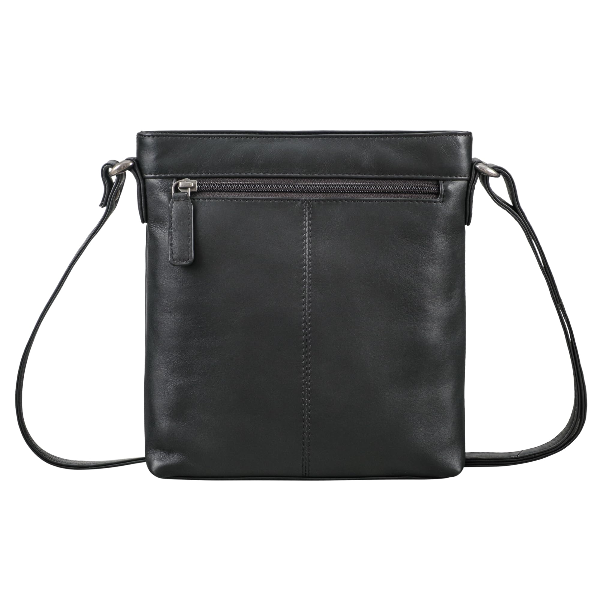 STILORD "Helene Bolso Bandolera Mujer Cuero Genuino Bolso de hombro Mujer Bolso Cuero Bolsos de Mano Piel bolso mujer saco moda regalos mujer Color:negro