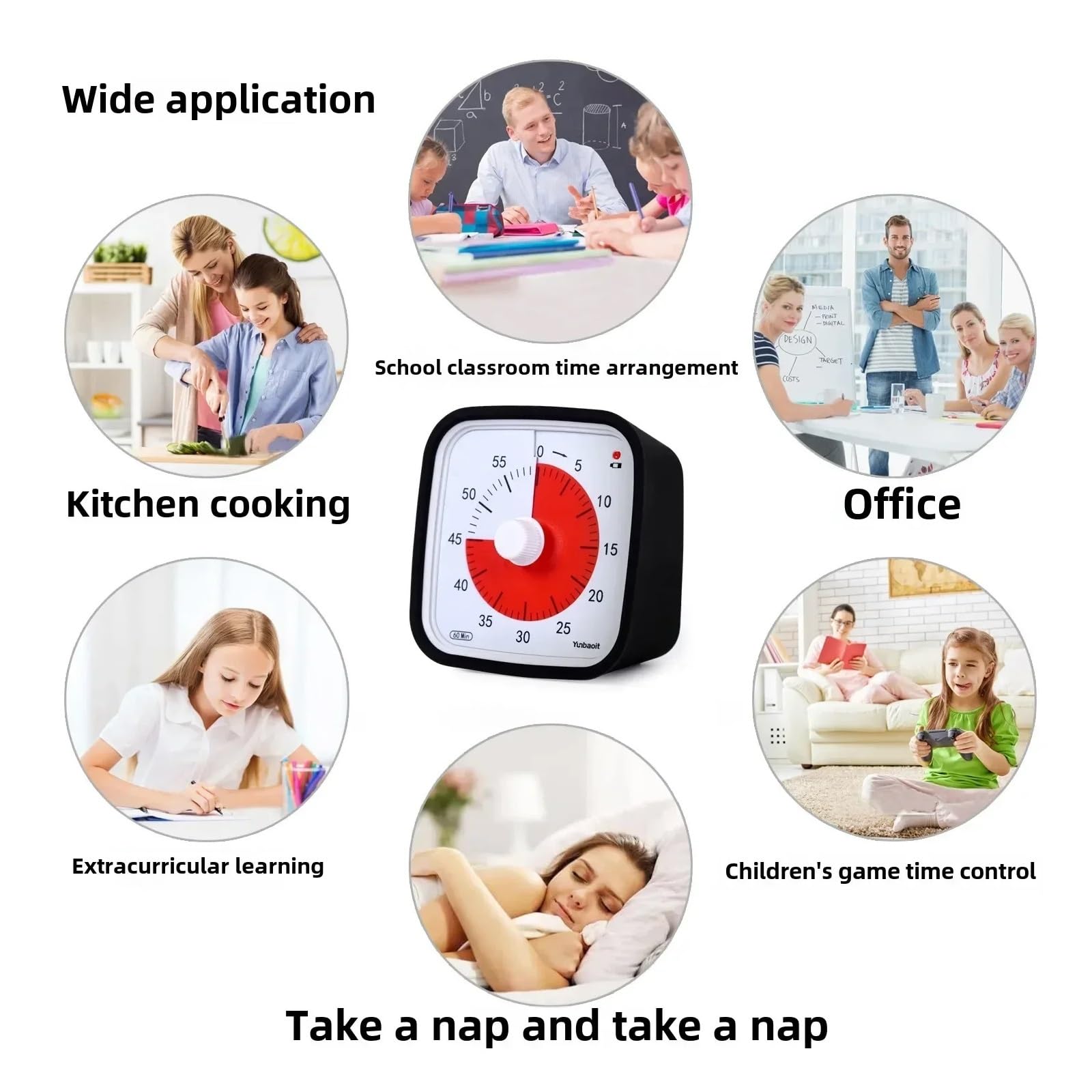 minutnik, Countdown Timer Plan Digital Kitchen Self-timer For Kids(Pink)