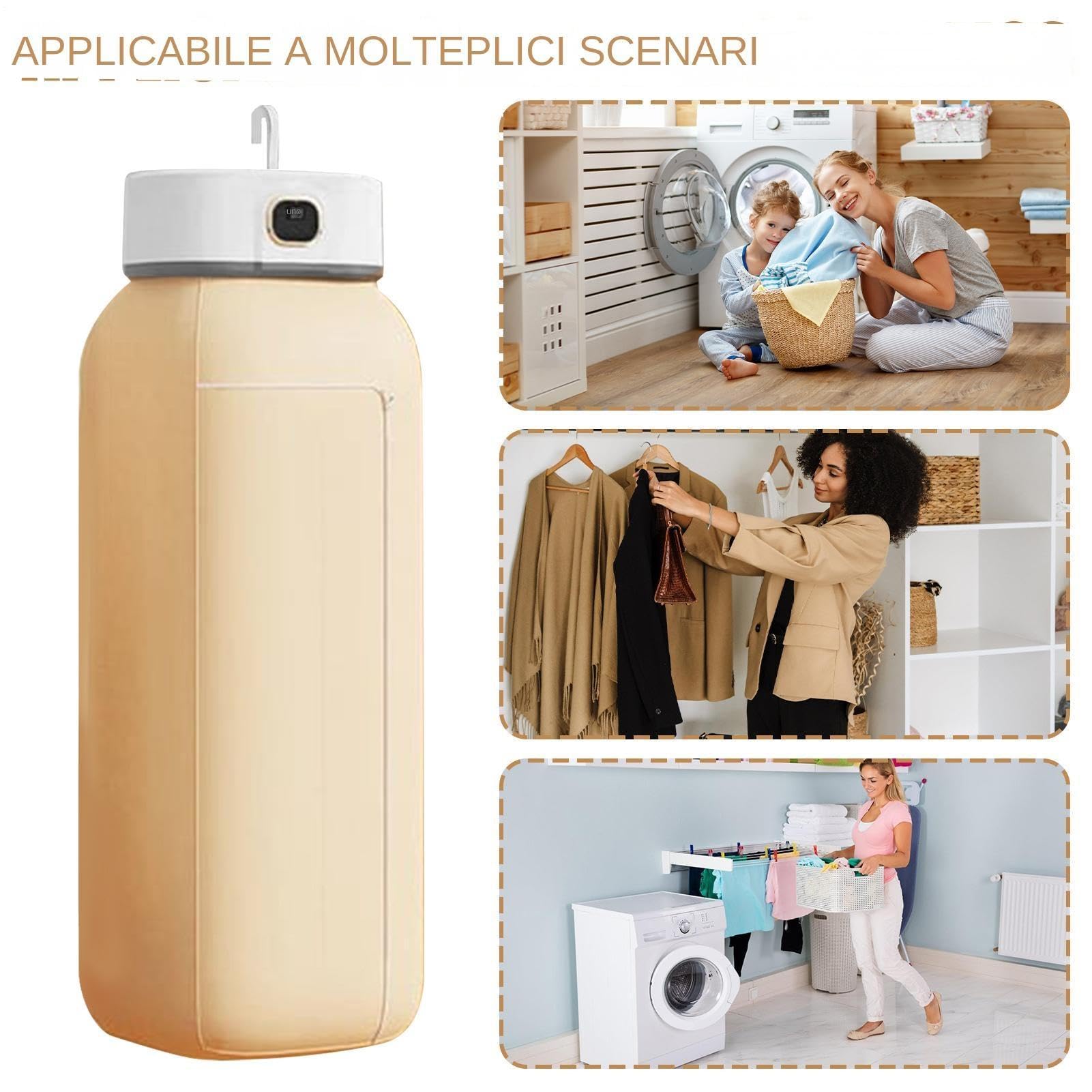 Secadora Portátil para Lavandería Máquina de Secado Plegable con Capacidad