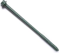 Vista 4 de 014973456009 Tornillos de madera de cabeza hexagonal, 1/4 x 4, pieza-8